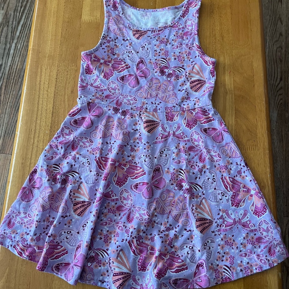 The Children’s Place Purple and Pink Butterfly Kids Dress